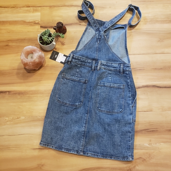 RVCA Jean Overalls Dress (NWT) - Picture 2 of 3